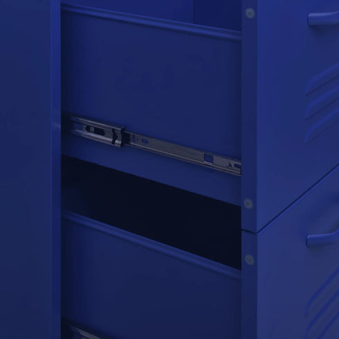 Lady Jillian -  Drawer Cabinet Navy Blue 80x35x101,5 cm Steel